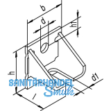 Winkelbefestigung Helm Agrar 604 W, einfach