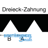 Zahnschiene zu Mutterspachtel Lnge 210 mm Zahnung B3