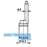 HEKNA 119 Zentralverschluss -  16, 5 mm, L 20, 5 mm, Zamak