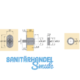 HETTICH PRESTIGE 2000 Zylinder Druckschloss Z23, 18, 72501
