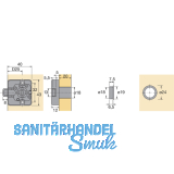 HETTICH PRESTIGE 2000 Zylinder-Fallenschloss Z23, 18, 45741