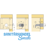 HETTICH PRESTIGE 2000 Zentralverschluss, 18, Zinkdruckguss