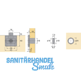 HETTICH PRESTIGE 2000 Zylinder-Kastenschloss Lade Z23, 18, 72300