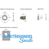 HETTICH PRESTIGE 2000 Zyl.-Hebelschloss, Dornma 25, 9078882
