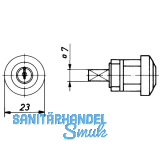 HEKNA ERGO-LINE SYSTEM 30 Zylindereinsatz, Zamak