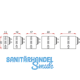 JuNie 7638 ASS Verlngerung fr Zylindereinsatz L 7, 5 mm, Messing blank
