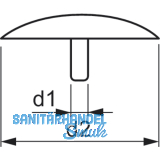 Abdeckkappe aus Kunststoff fr SPAX Kopflochbohrung braunbeige RAL1011