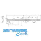 ACCURIDE 3832SC Kugelkfigfhrung - Vollauszug, L 400 mm, Stahl chromatiert