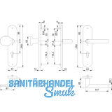 HOPPE SH-Wechselgt. AMSTERDAM - auf LS PZ72, TS42-47, oK., VK 8