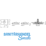 Blechmutter 3,9 mm /0,5-1,7 mm Federstahl verzinkt fr Blechschrauben