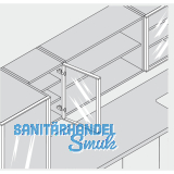 BLUM CLIP top Alurahmenscharnier 95, mit Feder, gerade