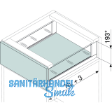 BLUM LEGRABOX free SET H C, TIP-ON, 40kg, NL 600, Seidenwei