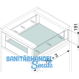 BLUM LEGRABOX free SET H C, TIP-ON, 40kg, NL 600, Seidenwei