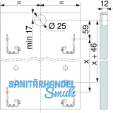BLUM LEGRABOX Mitnehmer fr Innenschubkasten, KS Seidenwei