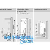 BLUM Tandembox antaro Rckwandhalter Hhe B, grau