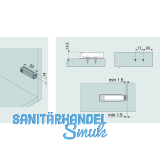 SECOTEC ffnungssystem BLUM Tip-On mit Adapterplatte zum Anschrauben SB-2