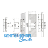 CAMAR Wangenhngebeschlag 821/15, links, Stahl verzinkt/Zamak