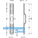 CAMAR Aufhngeplatte 821/20, Stahl verzinkt