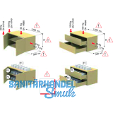 CAMAR Unterschrankaufhnger 807, links, Tragkraft 120KG, Stahl verzinkt