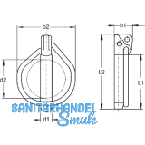 DIN11023 8x 62 verzinkt Klappstecker