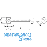DIN 404 M 4x 10 verzinkt Kreuzlochschraube mit Schlitz