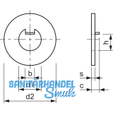DIN 462 38 mm verzinkt Sicherungsblech fr Nutmuttern DIN1804