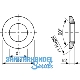 DIN6319C 8,4 blank Kugelscheibe
