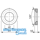 DIN6319D 14.2 blank Kegelpfanne