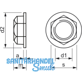 DIN6331/10 M30 blank Sechskant-Flachbundmutter 1.5 d
