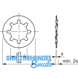 DIN6797I M16 verzinkt Zahnscheibe innengezahnt