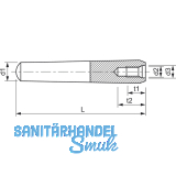 DIN7978A 6x 50 Toleranzfeld h10 blank Kegelstift mit Innengewinde