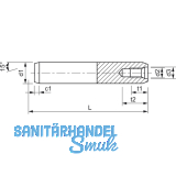 DIN7979C 10 x 28 Toleranzfeld m6 blank Zylinderstift mit Innengewinde,ungehrtet
