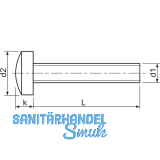 ISO14583 M 4x 35 Torx 20 Edelstahl A2 Linsenschraube (DIN7985A)