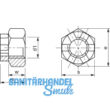 DIN 935/ 8 M24x1.5 verzinkt Kronenmutter mit Feingewinde