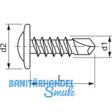 Rckwandbohrschraube 4,2x16 verzinkt