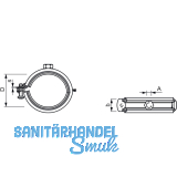 FISCHER FGRS Plus Spannbereich 56- 63 mm M8/M10 Gelenkrohrschelle einteilig