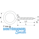 Gerstkloben mit Holzgewinde 10.0x120 verzinkt-blau TV geprft