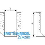 GH Balkenschuh Kombi 04 aussenliegend 80x210 - Stahl feuerverzinkt