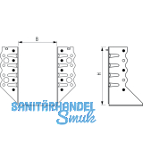GH Balkenschuh TOP aussenliegend 80x150 - Stahl feuerverzinkt