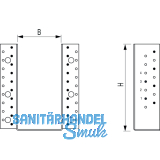 GH Balkenschuh Kombi 05/2,5 aussenliegend 200x280 - Stahl feuerverzinkt