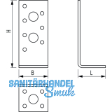 GH Zuganker HSB 300x40x40x2,0 - Stahl feuerverzinkt