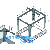HETTICH SYSTEMA TOP 2000 Hngerahmen, 350 x 244 x 350 mm, schwarz