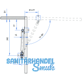 Hochstellsttze Ella, f. Holz+ Alurahmenprof. breit, Tragkr.12kg, FE sil.farbig