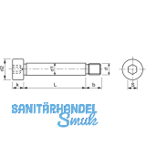 ISO7379 12.9 M 6 8x 25 blank Passung f9 Pass-Schulterschraube mit ISK