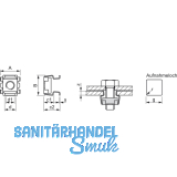 Kfigmutter M 5 ZI-083-25 Kfig: Federstahl verzinkt, Mutter: Stahl verzinkt