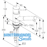 SOLIDO Kchenarmatur Scope mit ausziehbarem Auslauf druckfest, Chrom