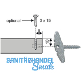 Lamifix LF-Holzschraube, LF20-W, L 45, B 12, H 4, Gre 5x38, Bohr 4