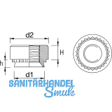 MARKTECH Einpressmutter M 4-2 Stahl verzinkt