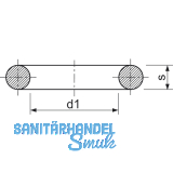 O-Ring 18.72 x 2.62 NBR 70 schwarz