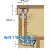 Cinetto PS06 Beschlagset nicht verstellbar, Tragkraft 40k g,1 trig